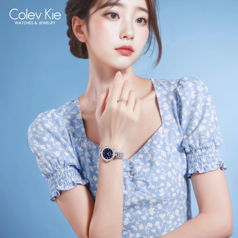 Colevkie官方直发24款星空高端系列轻奢气质时尚女士防水石英手表