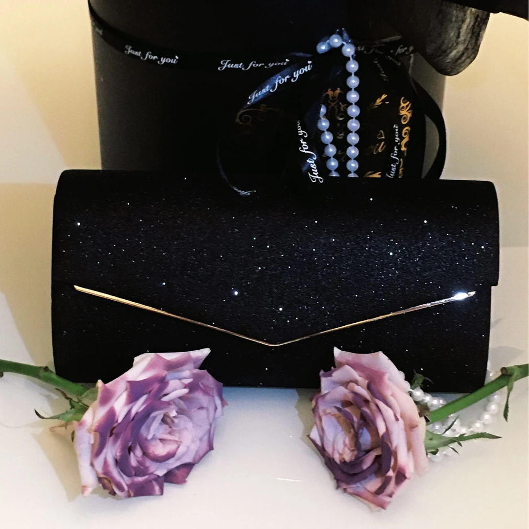 2024新款爆款时尚潮流百搭手拿包斜挎包简约风晚宴包轻奢黑色