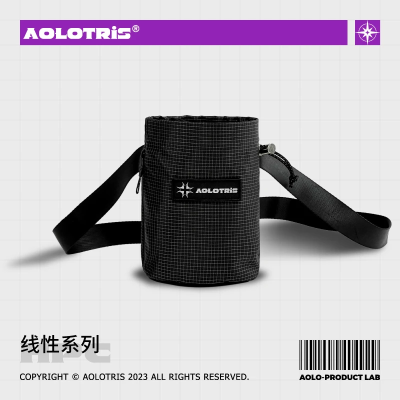 AOLOTRIS傲洛腰包户外防水收纳健身镁粉包休闲斜跨包时尚百搭简约