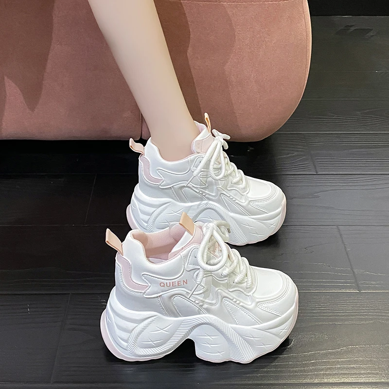 11cm厚底内增高小个子老爹鞋女春秋网红新款百搭洋气休闲运动潮鞋