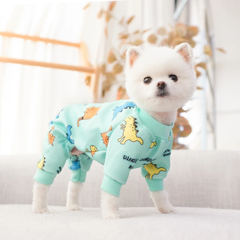 小狗狗衣服秋冬装防掉毛泰迪博美雪纳瑞宠物小型幼犬四脚衣服冬天