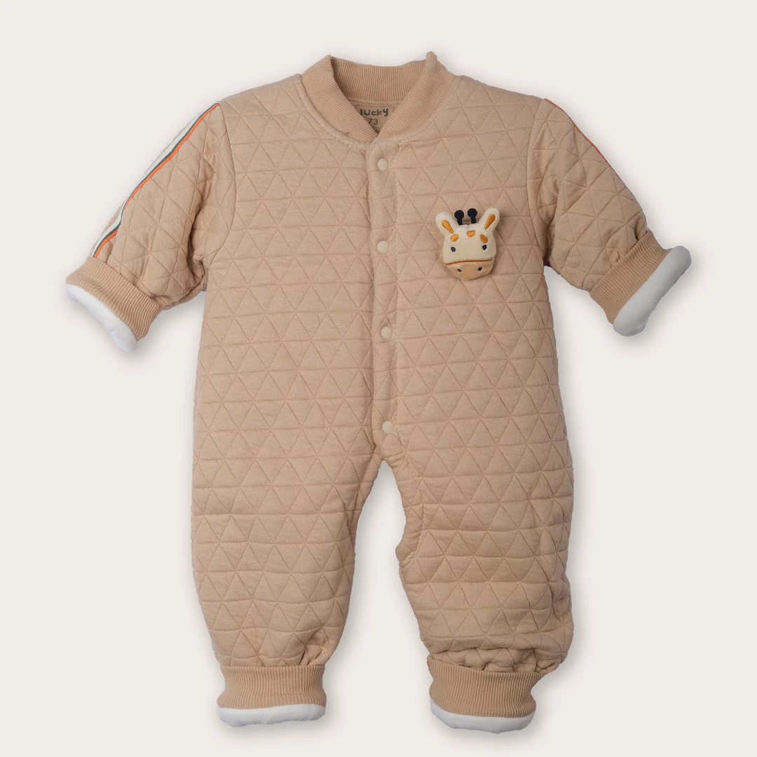 【120克】2024秋冬款薄棉柔软表面混棉纺73-100亲肤宝宝开档连体衣