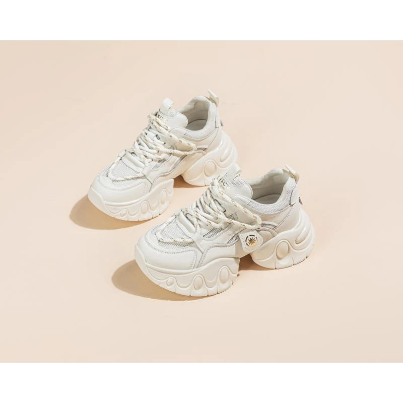 5608 春秋新款白色网红时尚百搭潮鞋厚底跑步休闲潮流老爹鞋女ins