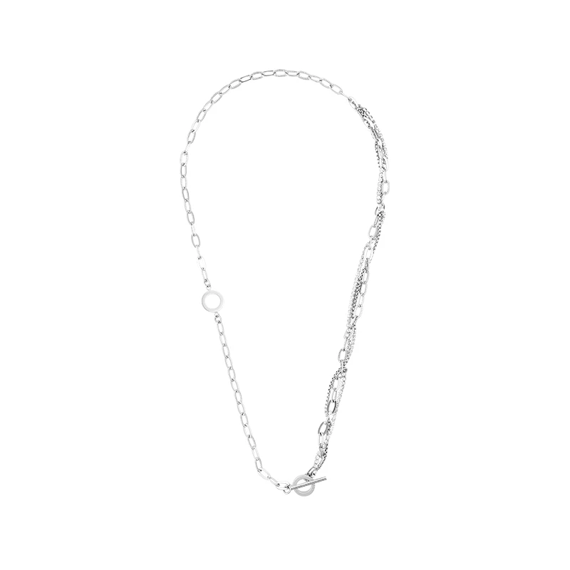 OOAK 合金项链 环链系列幸运不对称多链条缠绕项链女轻奢小众设计