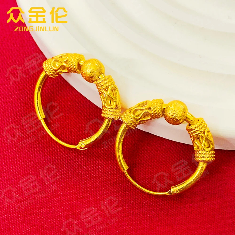 众金伦 铜合金耳饰 经典时尚款【古法珠珠耳环】