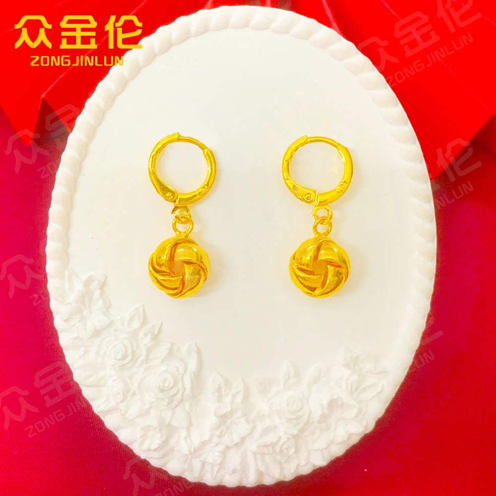 众金伦 铜合金耳饰 简约时尚款【转运轮耳环】