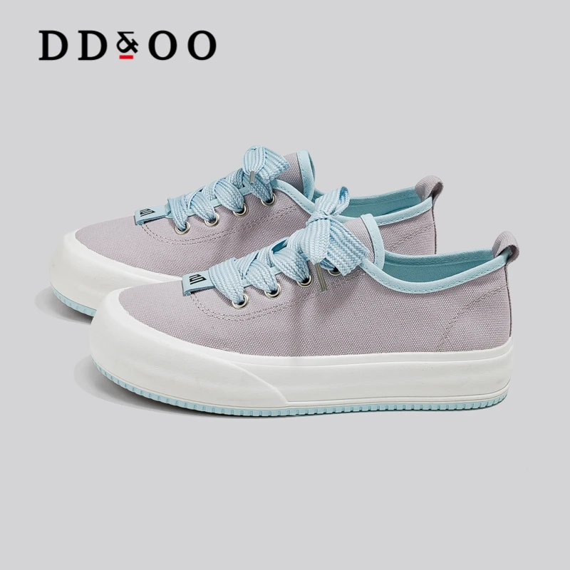 DDOO炸街轻便老爹鞋女款2025新款春季运动休闲球鞋高级感小白鞋子