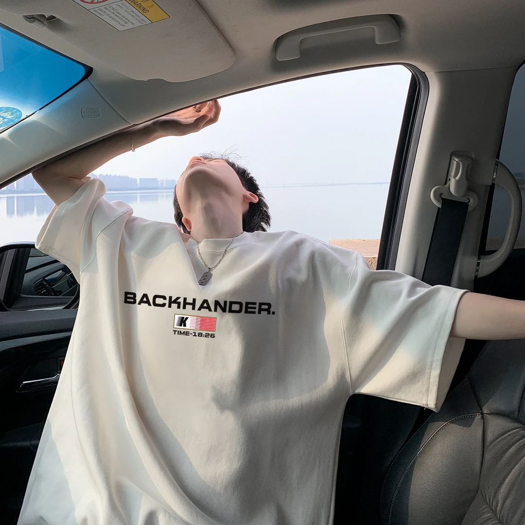 短袖t恤男夏季2024新款美式重磅纯棉青少年宽松休闲半袖体恤上衣