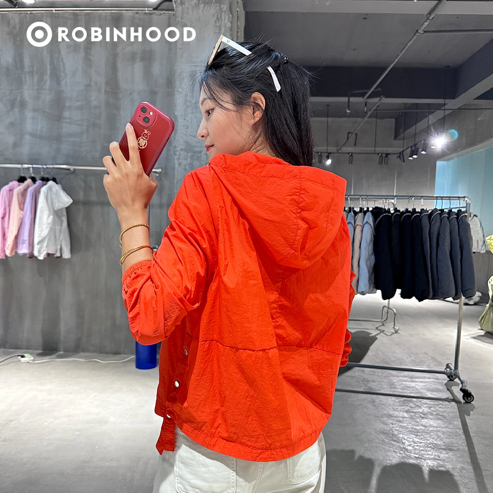 ROBINHOOD/罗宾汉24春夏新款韩版减龄薄款外套宽松时尚防晒皮肤衣