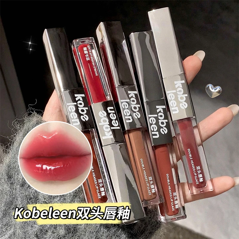 【到手2支】Kobeleen双头唇釉哑光柔雾镜面嘟嘟唇低饱和推荐唇泥