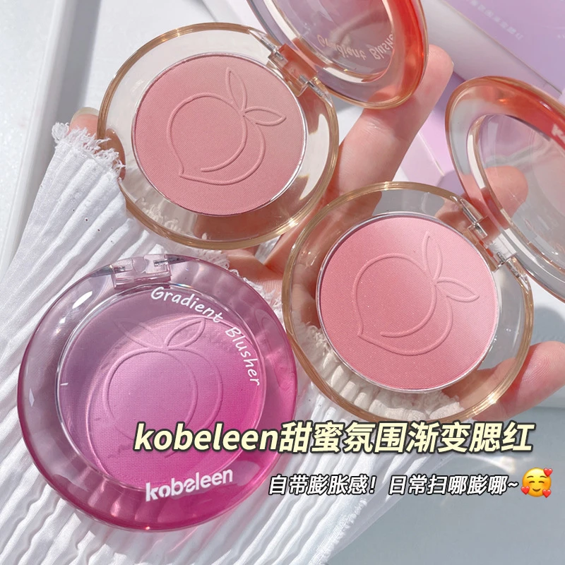 Kobeleen甜蜜氛围渐变腮红纯欲细腻显色腮紫腮蓝学生平价推荐