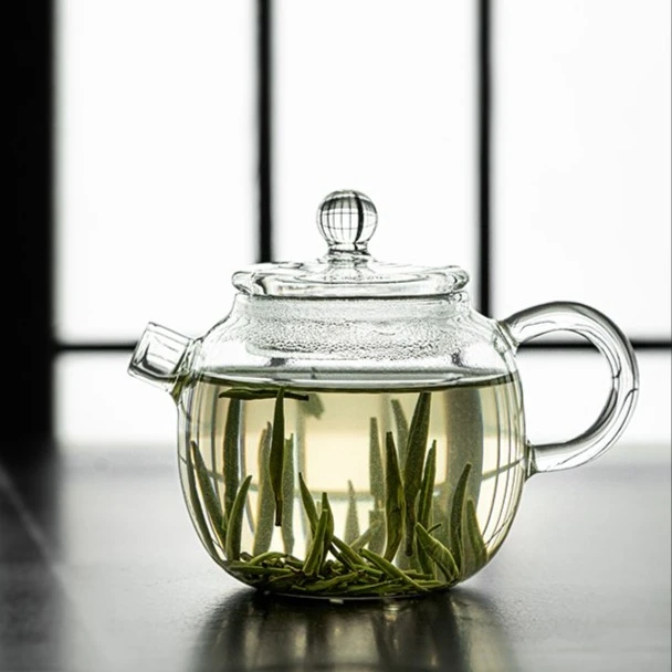 【三柒陶坊】玻璃壶高硼硅花茶绿茶玻璃壶130cc