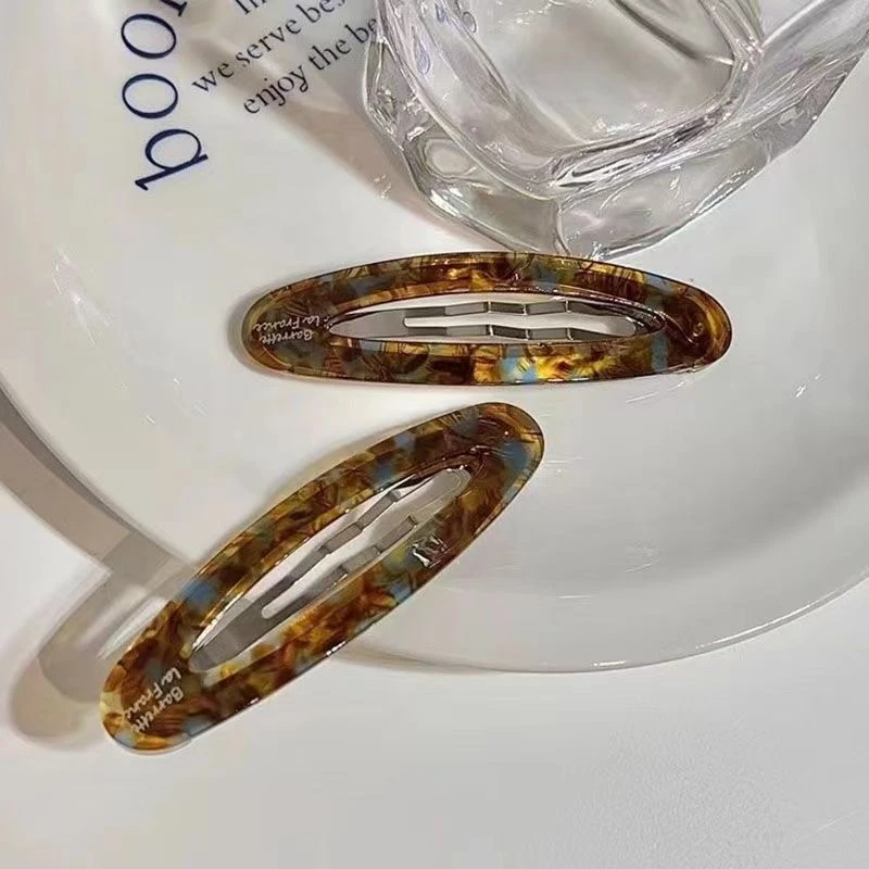 椭圆形醋酸bb夹发夹女简约气质刘海碎发侧边夹