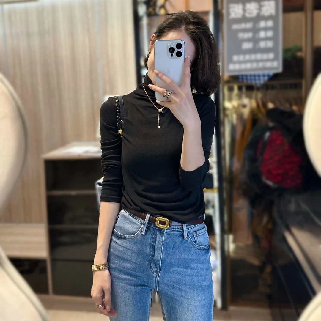 FUZEMEI/负责美天丝羊毛打底衫