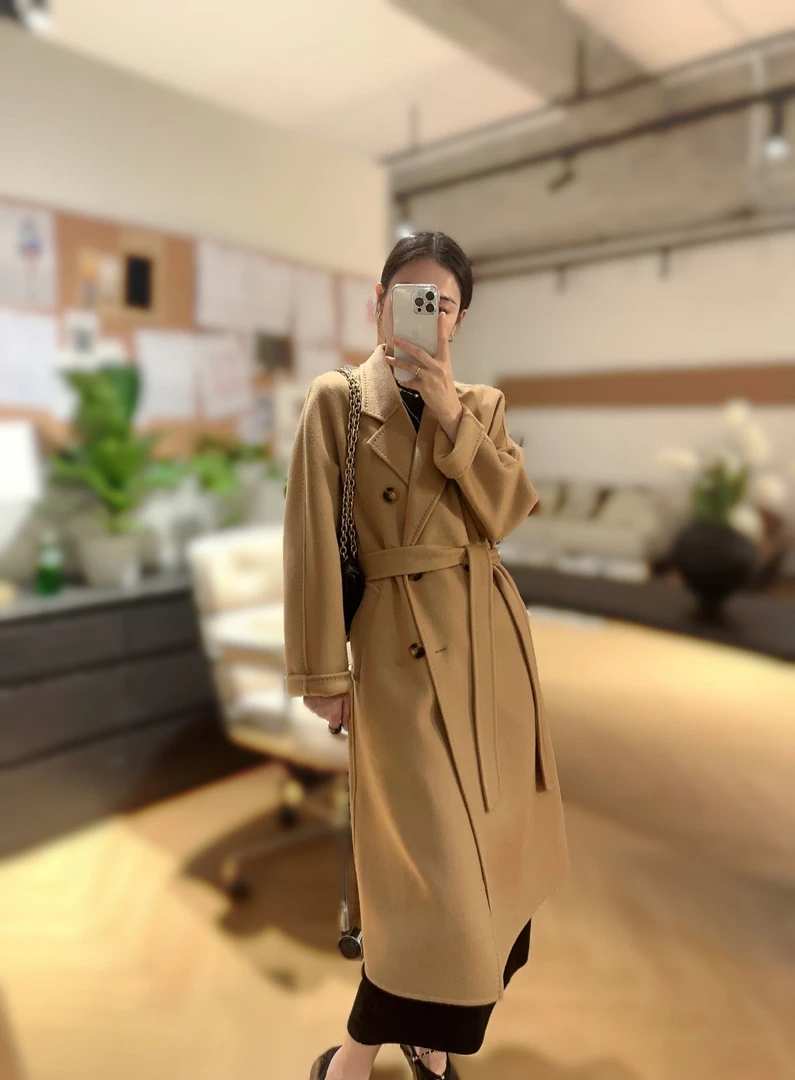 《致敬经典手工双面羊绒大衣》气质百搭秋冬季过膝潮流中长款韩版