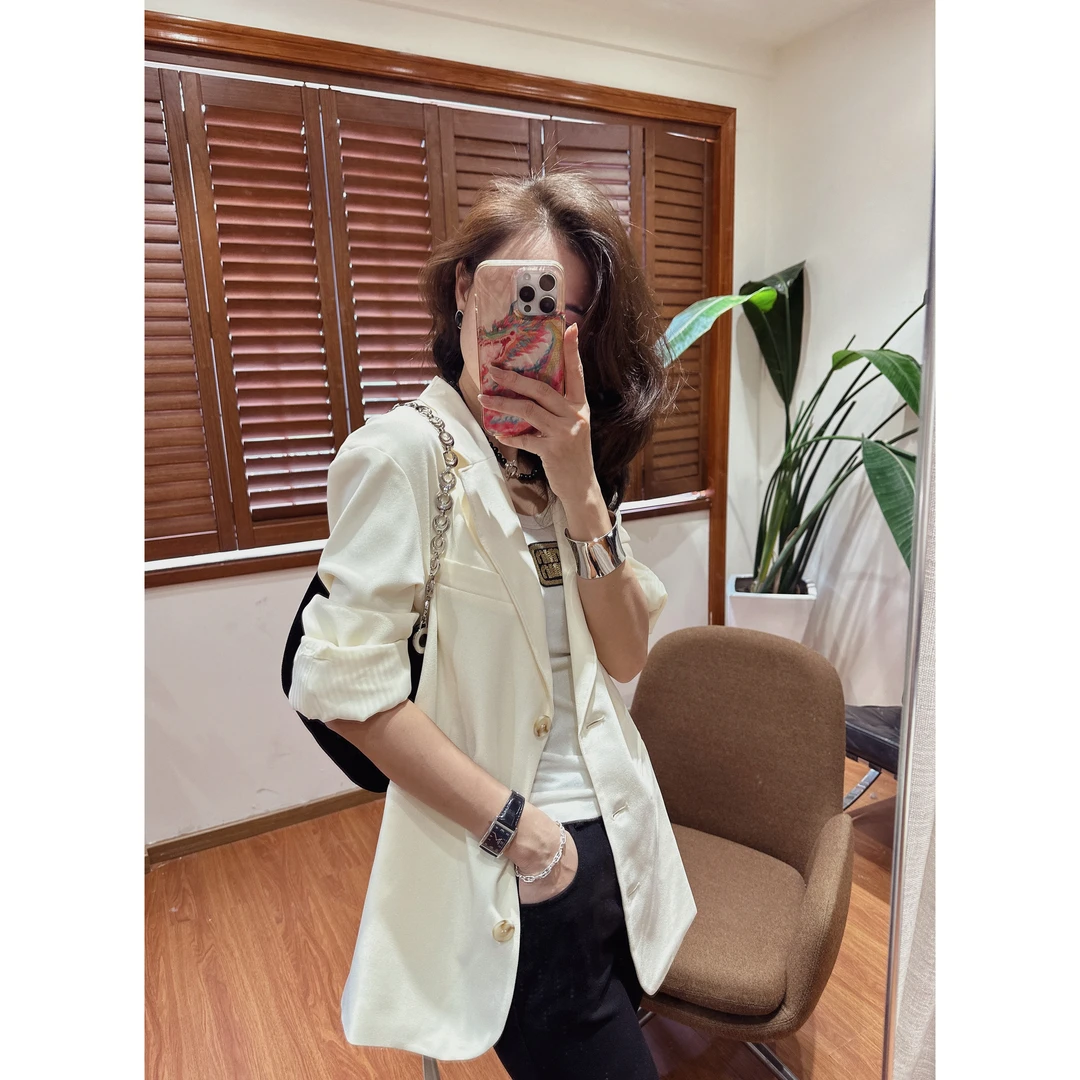 （御姐）休闲通勤气质三粒扣单件西装L3283