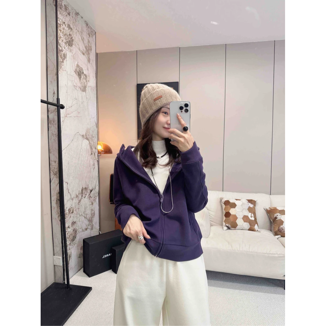 （绝绝紫）休闲定制防风高级感卫衣深圳南油