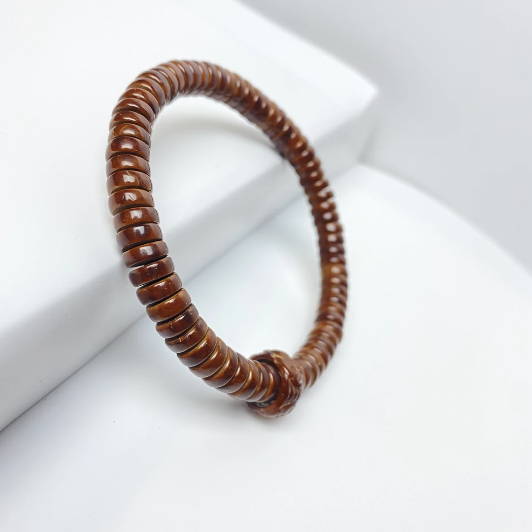 紫金鼠实心鼠手串7.8*3mm尺寸  精工药片珠型