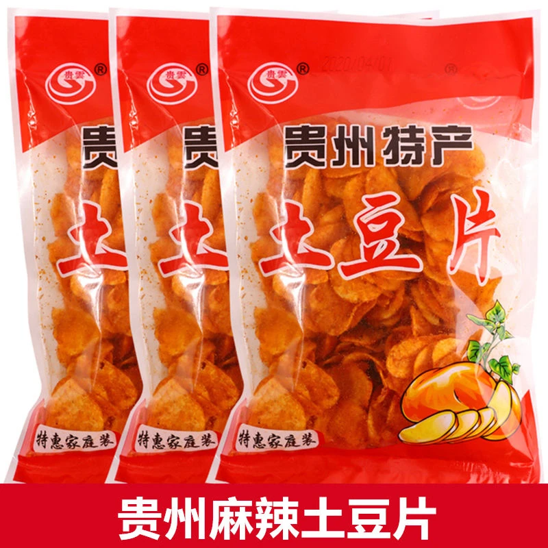 (小扬哥推荐)贵州特产小吃麻辣土豆片麻辣洋芋片香脆土豆丝休闲小