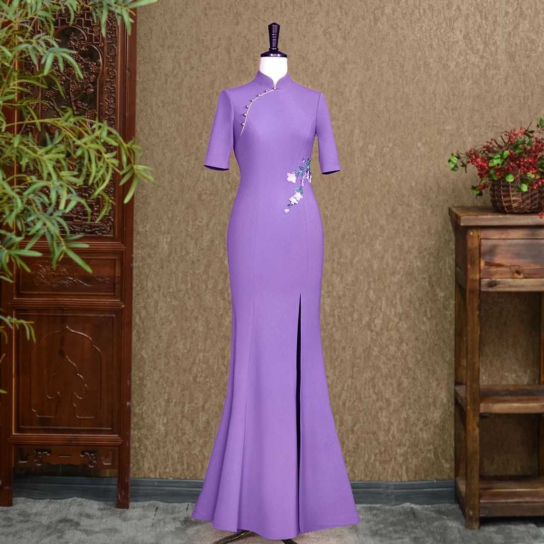 【语桐老师粉丝专属】婷绢走秀旗袍日常气质中式修身款