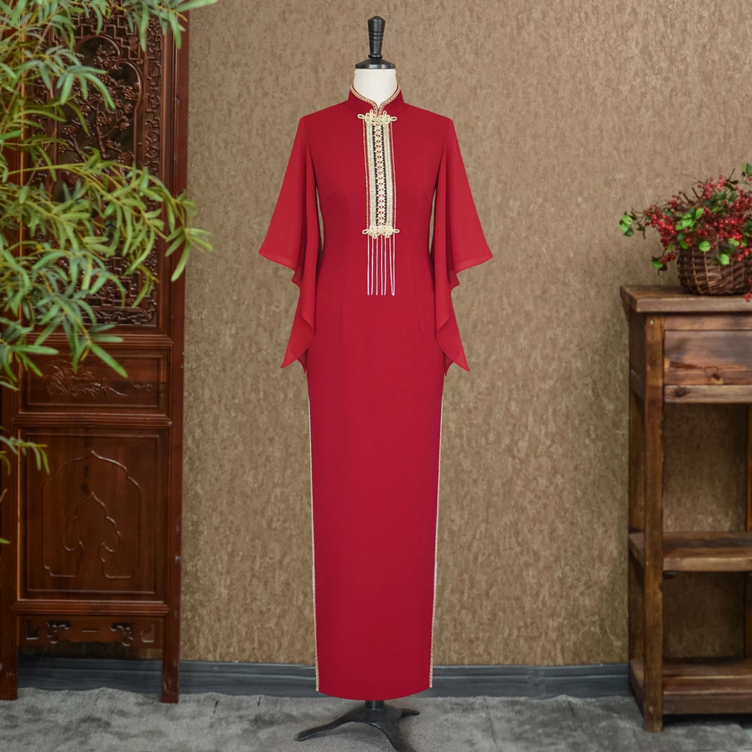 【姚君老师粉丝专属】之瑶旗袍日常走秀气质中式修身款