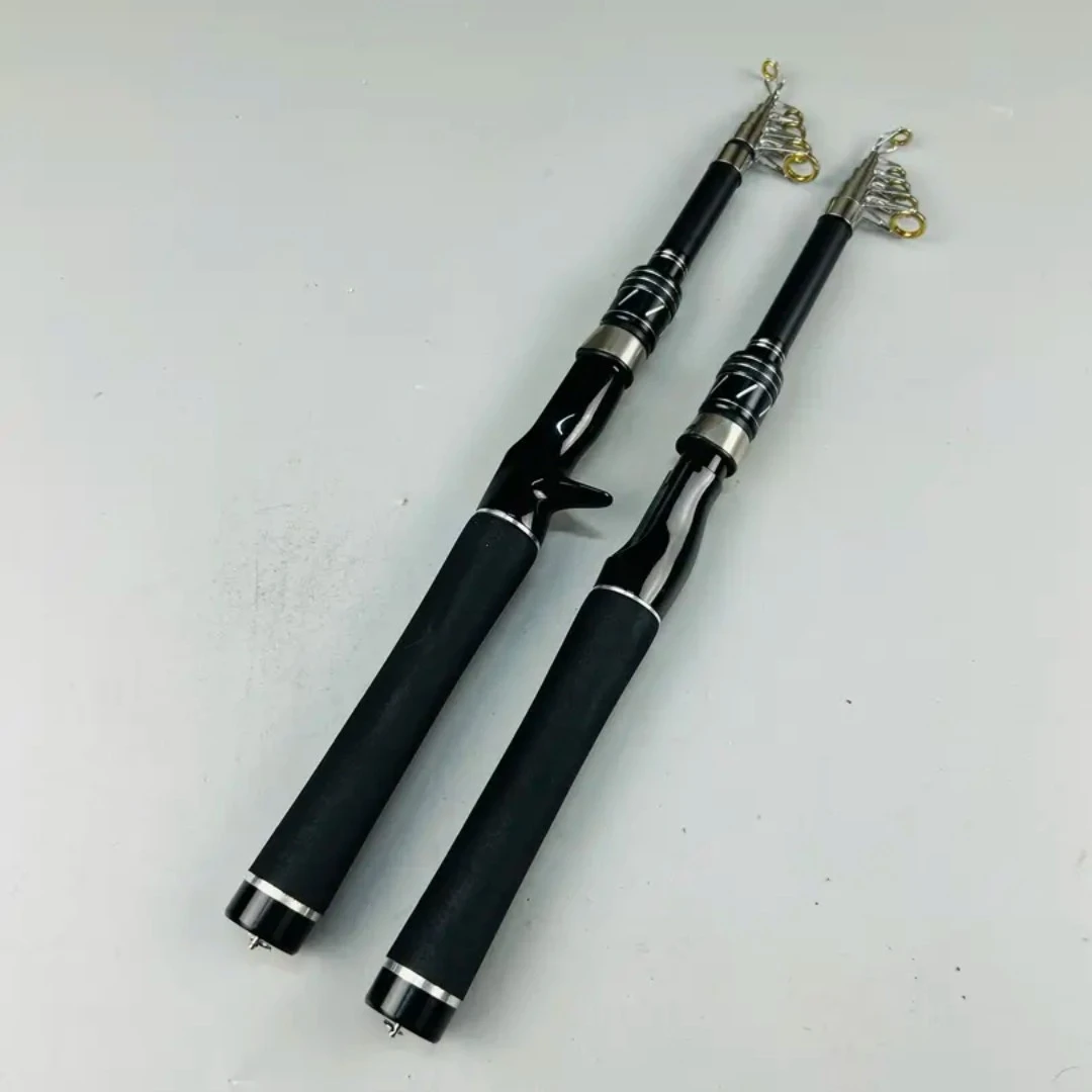 迷你伸缩路亚竿，ML调性收缩40厘米，远投竿抛竿，单竿