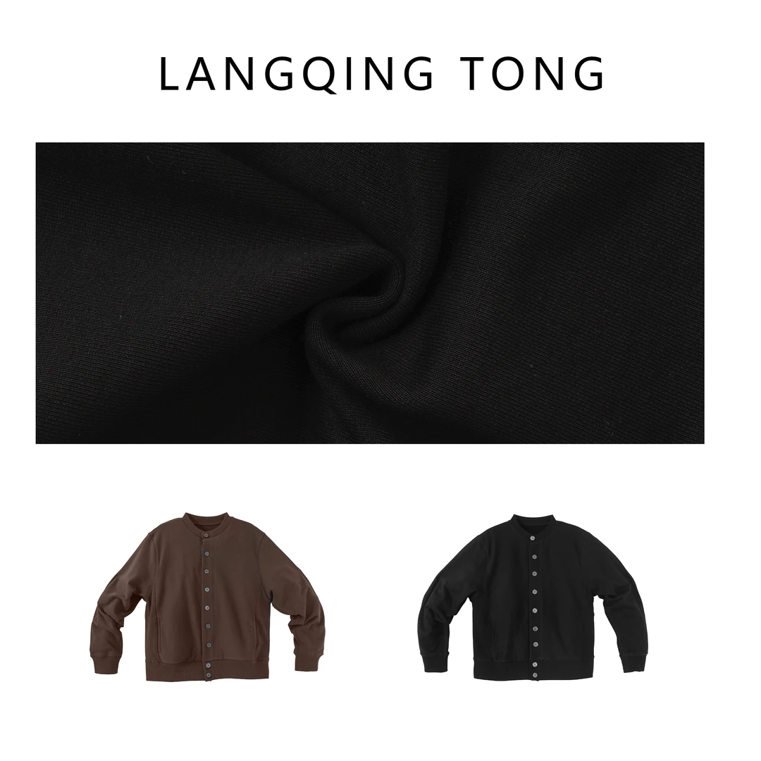 浪清/女装推荐 丽玛排扣圆领开衫43016#