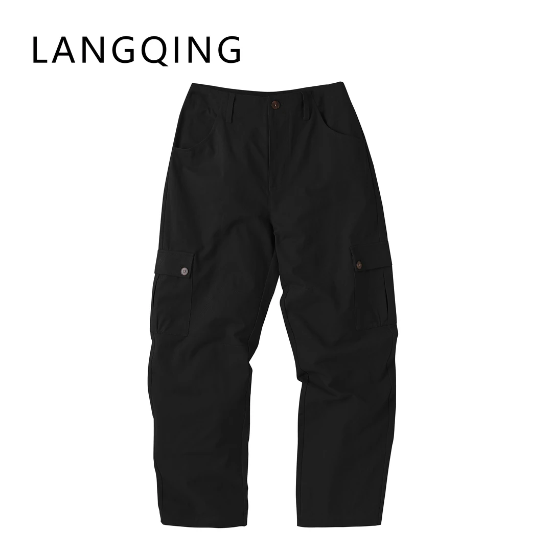 浪清/女装推荐 纳瑟莉阔腿加绒工装裤43138/43362#