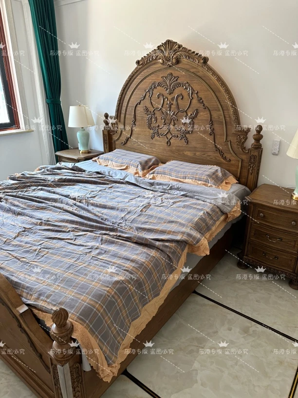 某某森多功能夏被四件套200*230～灰咖格