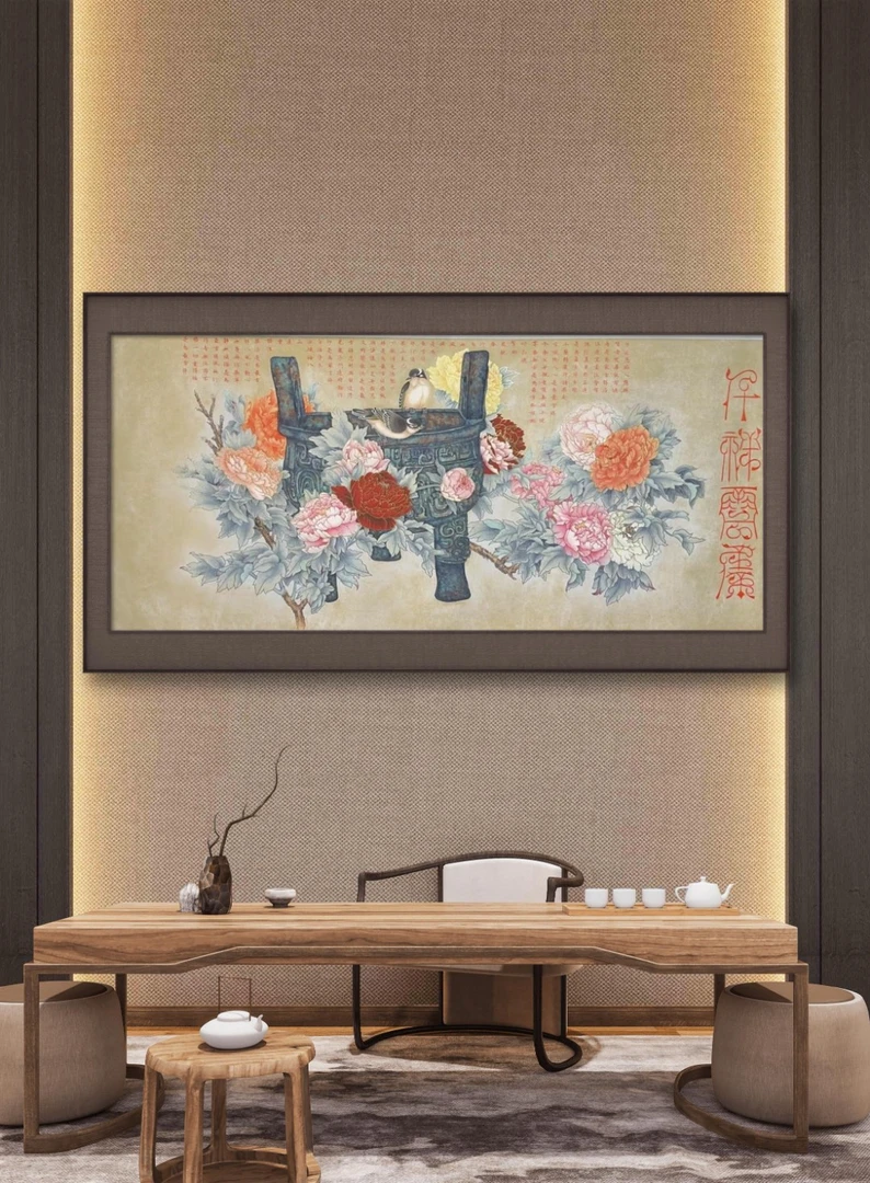 故宫名家刘俊敏先生作品《千祥云集》