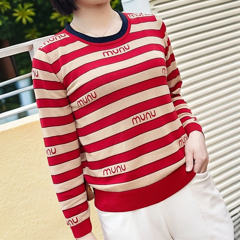 100%莱赛尔纤维（天丝）时尚宽松洋气休闲气质优雅女士长袖针织衫