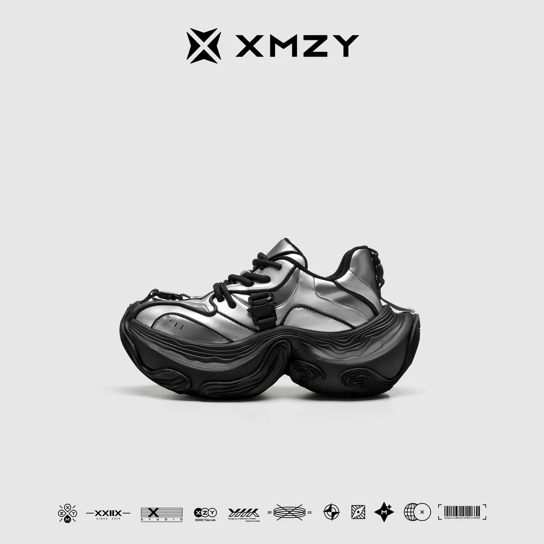 XMZY【无垠沙海】2025春夏新款原创时尚运动街头设计老爹鞋厚底女鞋