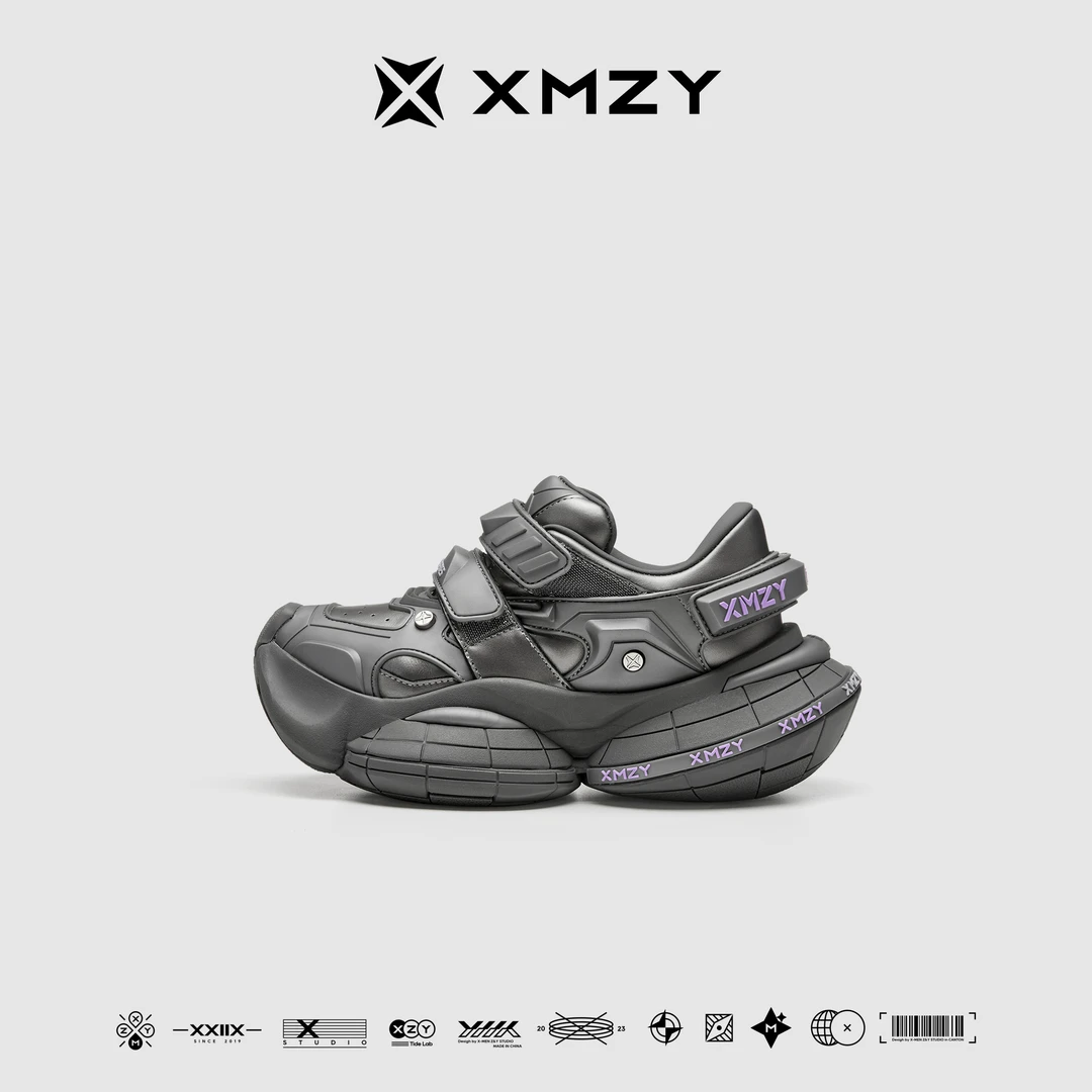 XMZY【星核猎手】2025春夏新款原创嘻哈街头厚底增高老爹鞋男女同款