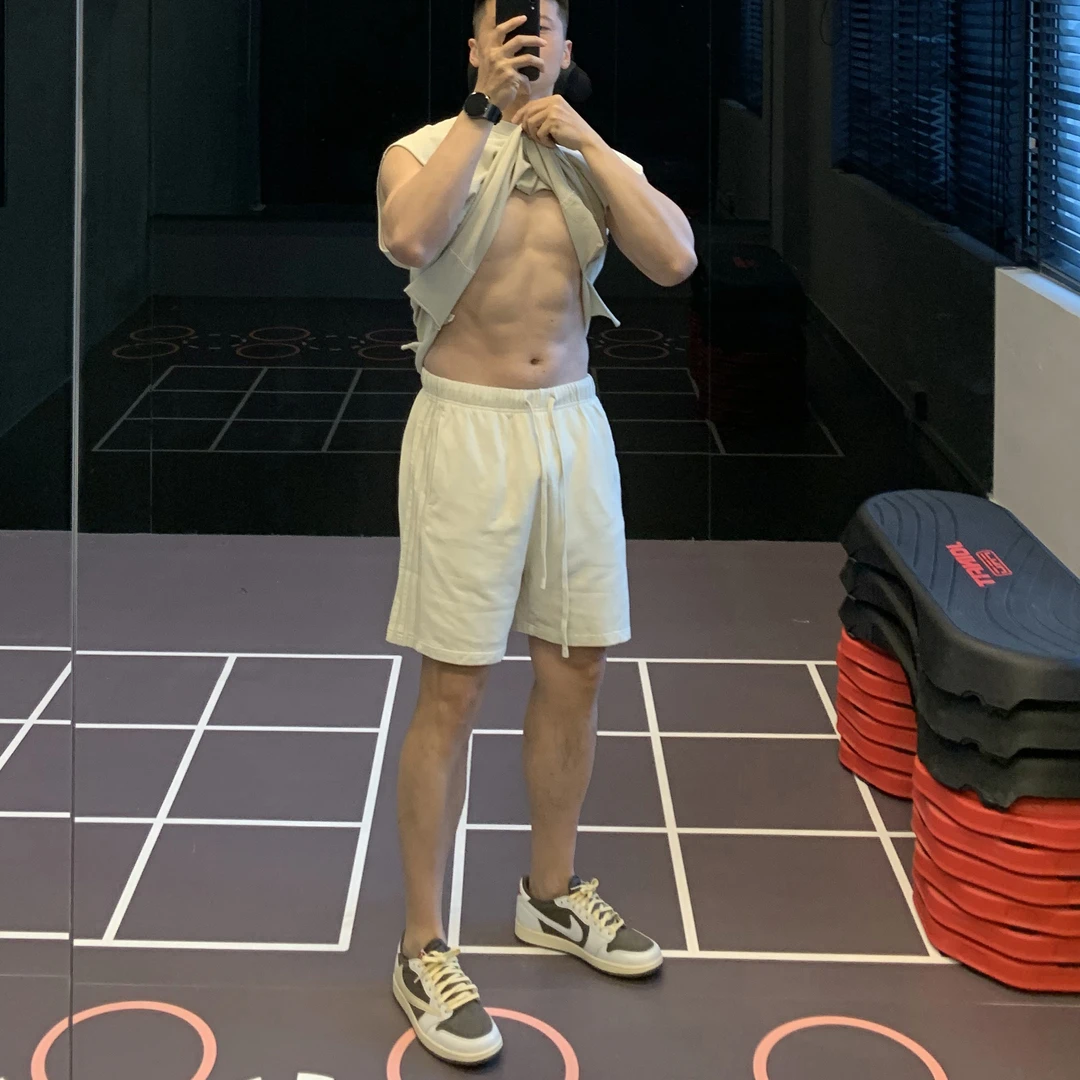 irontrap重磅350G毛圈短裤男士水洗做旧裤子夏季运动健身五分裤棉