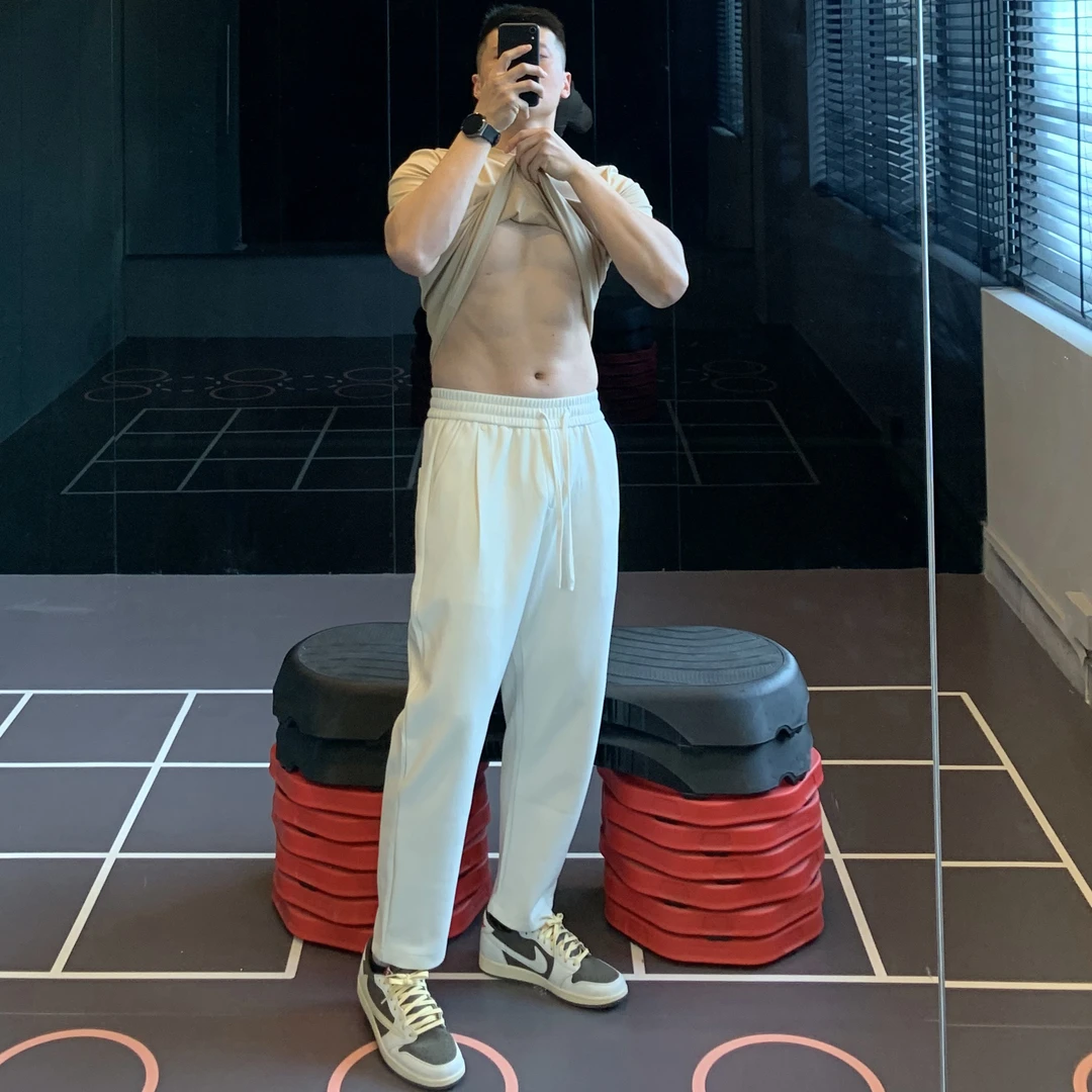 irontrap直筒宽松训练长裤男松紧腰健身裤子夏季运动卫裤跑步休闲
