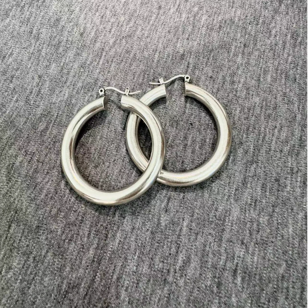 非金属莫桑石耳饰 铜合金耳饰 阿玛施时尚复古大圆圈耳环5900554