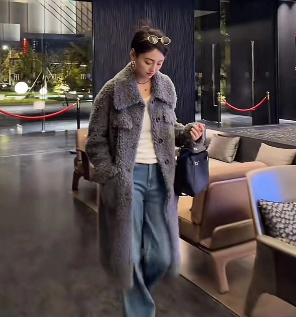 【DUO MI】“丹麦之冬” 初剪100%羊毛皮草外套