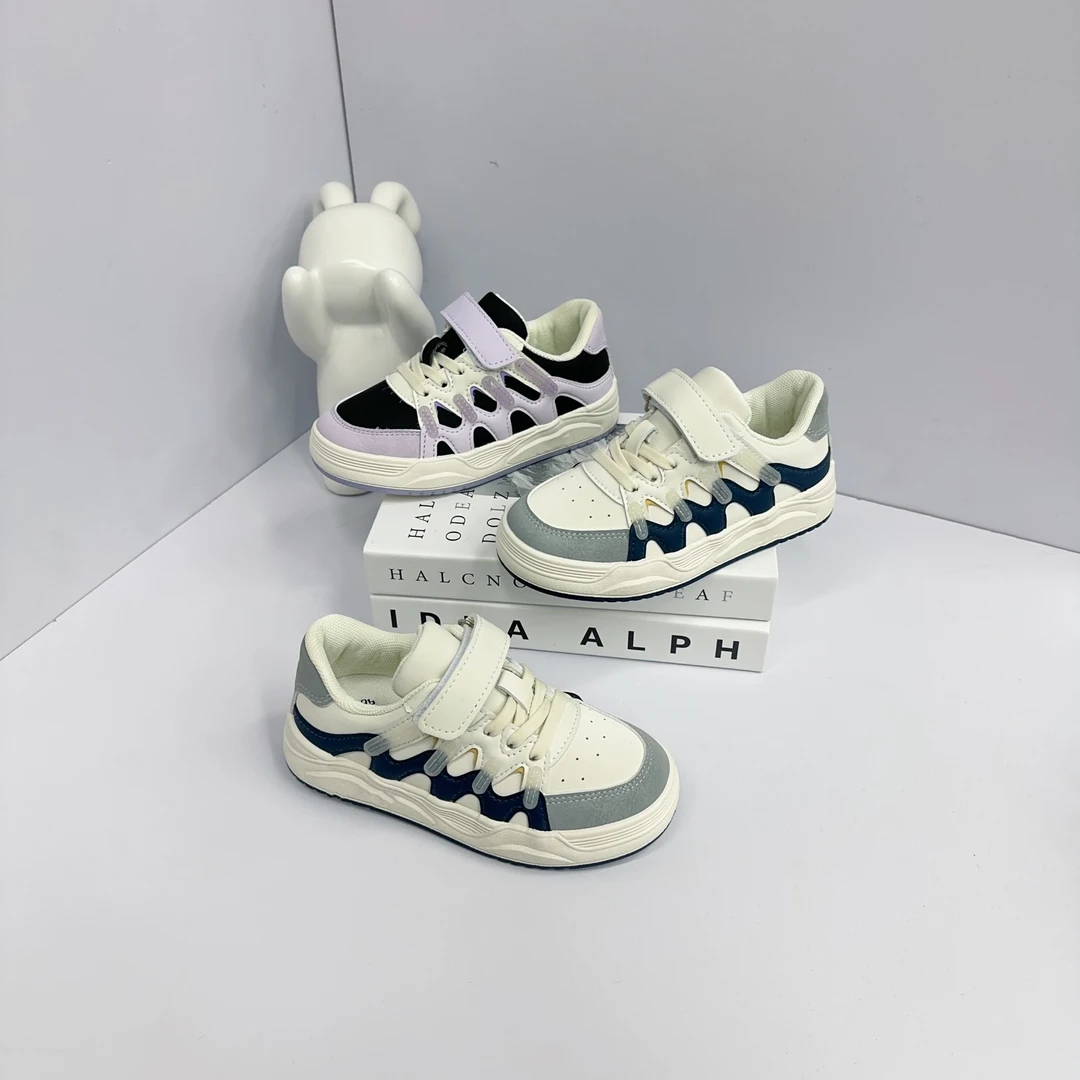 【小胖子专属】7886女童运动板鞋新款童鞋软底休闲小白鞋板鞋