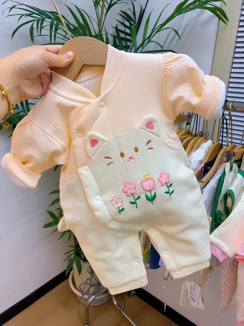 可爱小猫咪新生儿蝴蝶衣6218