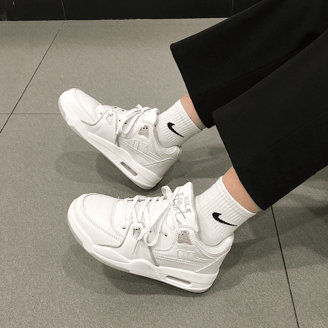 鞋子女ins潮气垫跑步鞋2023新款ulzzang港风百搭休闲运动老爹鞋女