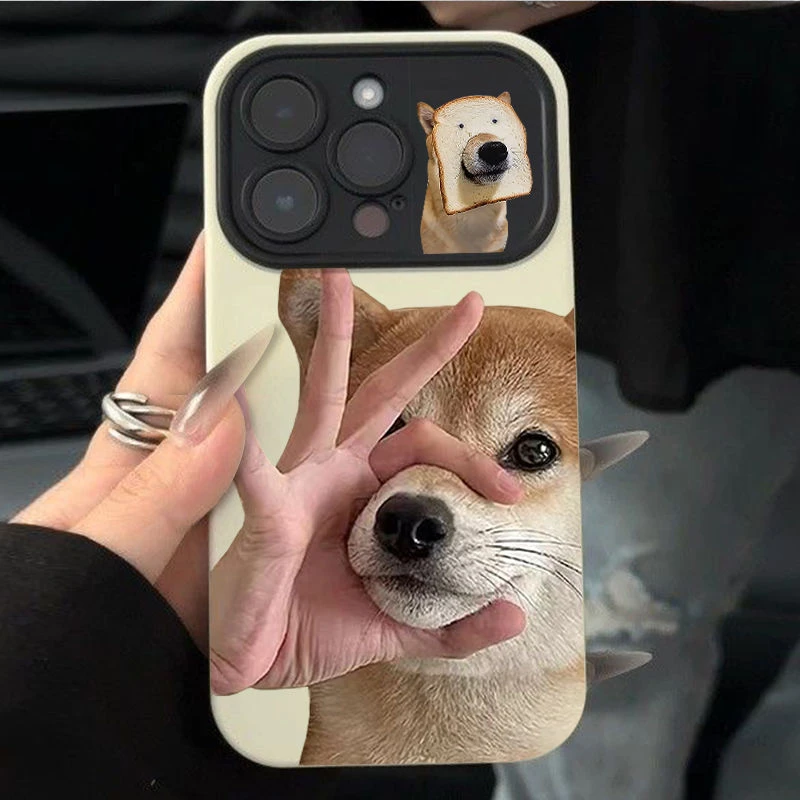 搞怪小狗大视窗适用苹果15promax手机壳iphone14pro新款13/11软xr