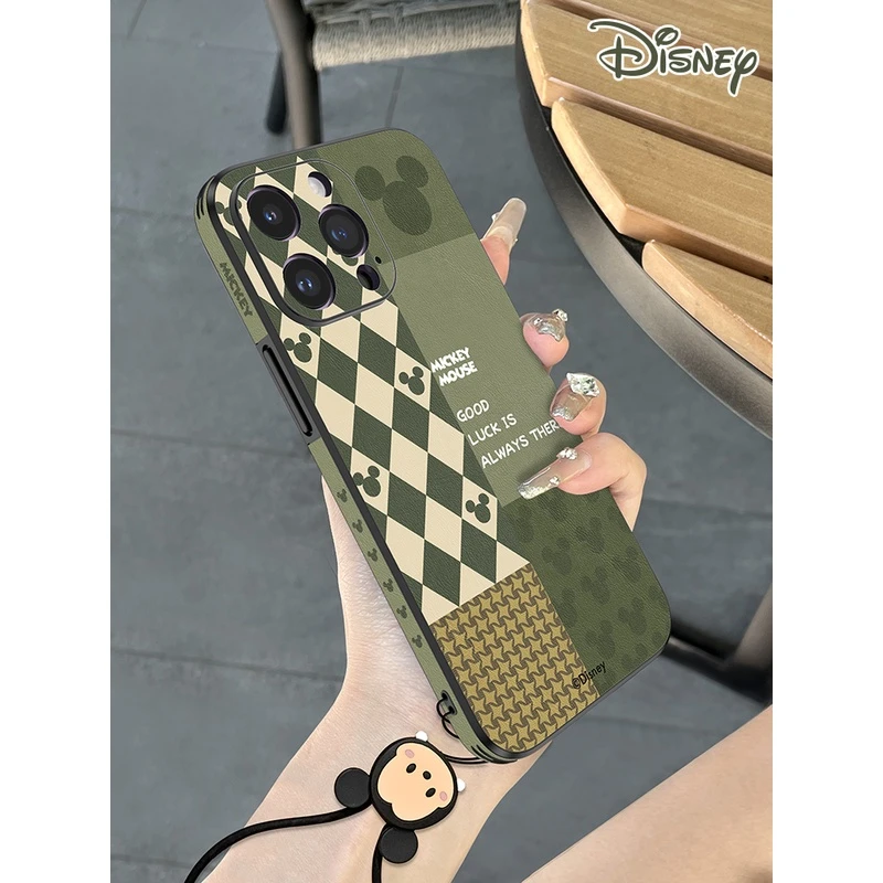 迪士尼正版适用苹果14手机壳新款iPhone14promax女款皮质14pro潮