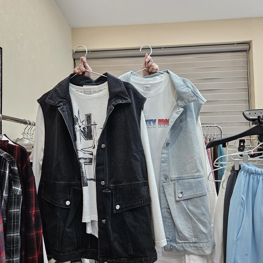 韩国东大门正品代购，牛仔马甲集合（bu tui bu huan）