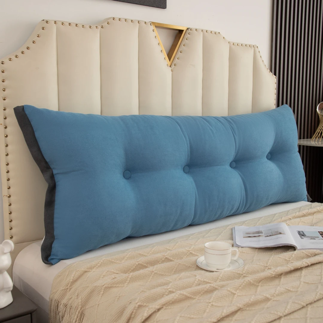 韩国绒靠枕床头靠垫背软包大靠背枕可拆洗榻榻米床上双人护腰背垫