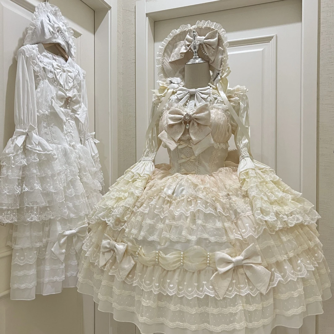 【梦境序章】~白糖少女原创设计Lolita洋装doll感jsk吊带连衣裙冬