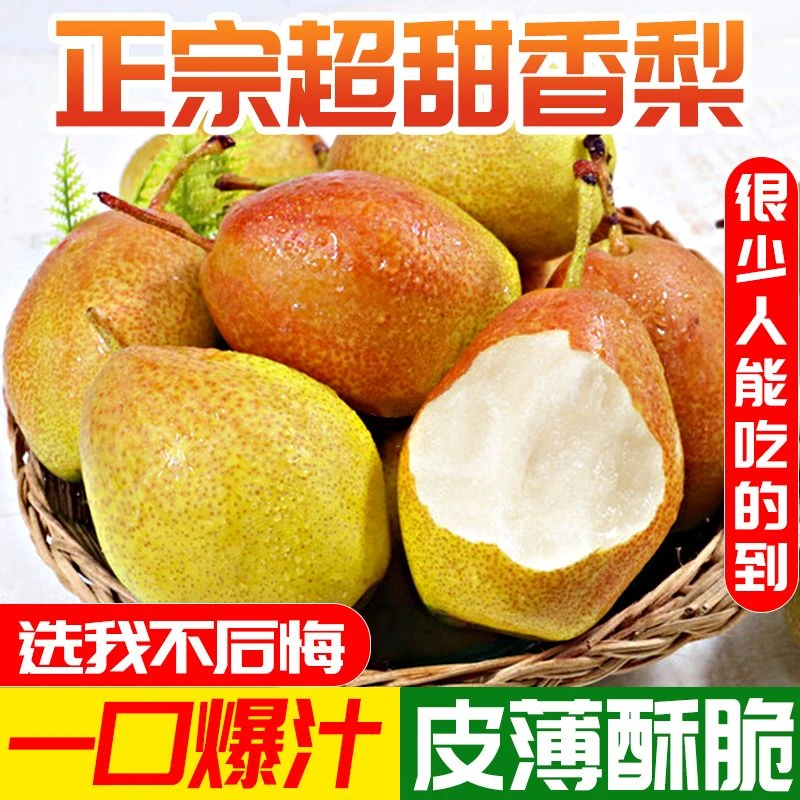 【爆甜多汁】正宗红香酥梨陕西当季新鲜现摘水果库尔勒香梨雪梨皮薄