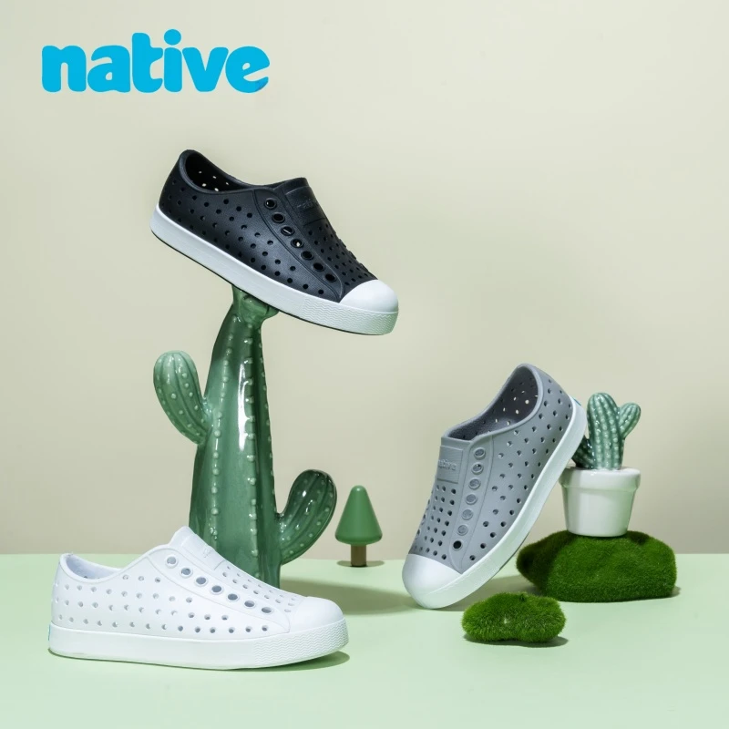 native【成人经典】新品休闲凉鞋溯溪鞋低帮小白鞋男休闲速干洞洞鞋