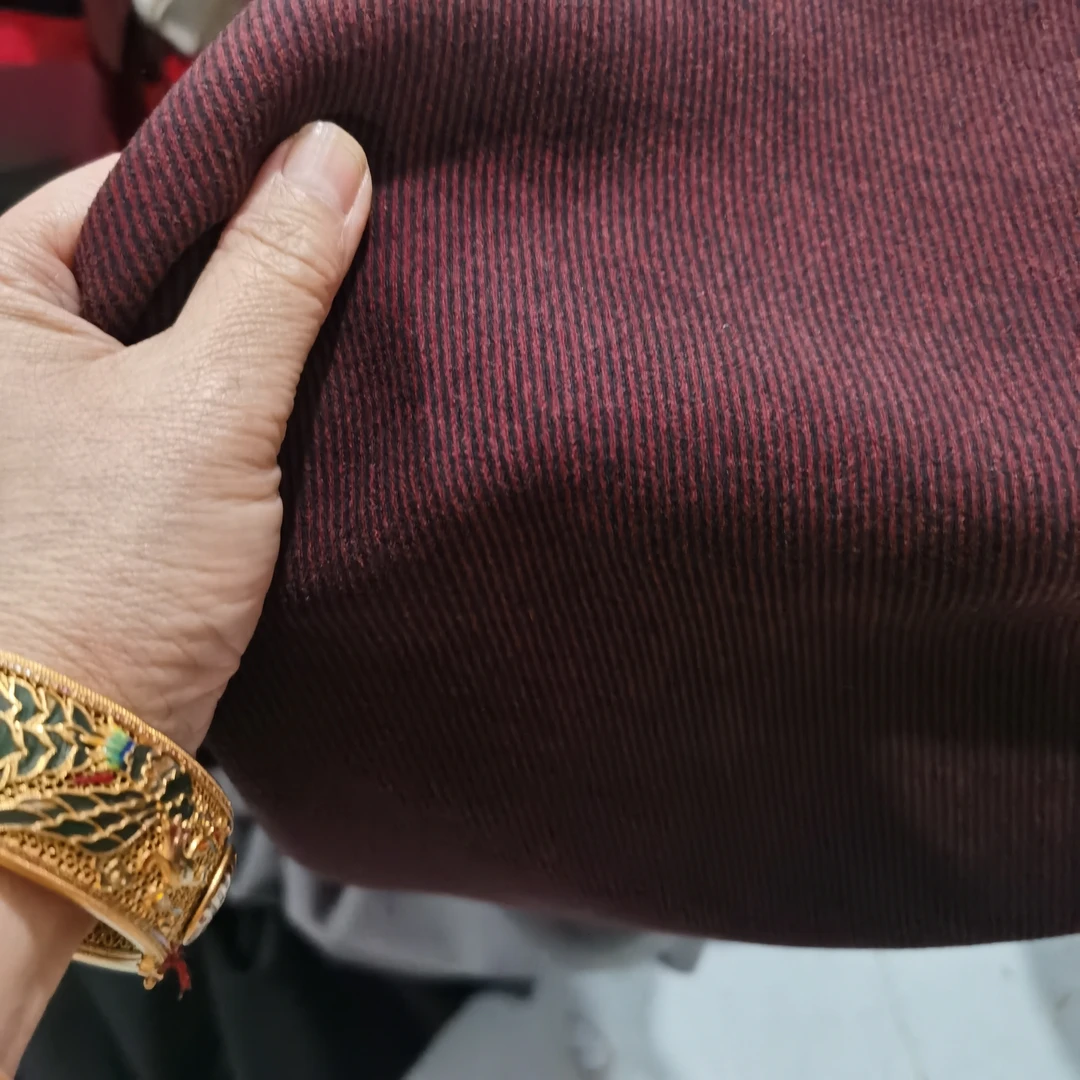 水洗羊绒布料安可拉红2.4米