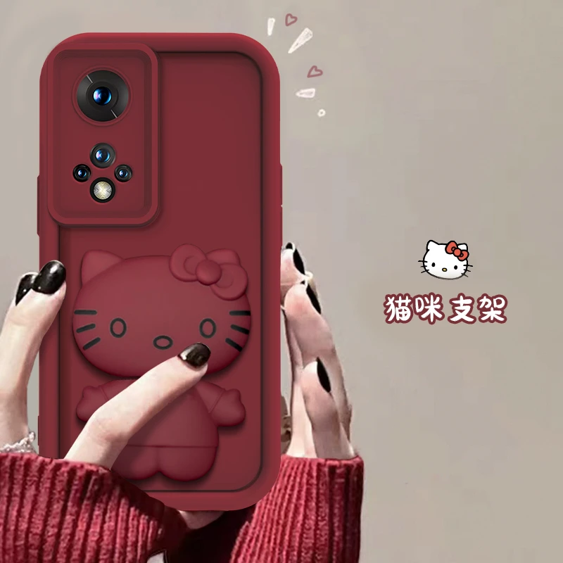 华为nova9Pro手机壳猫猫支架款网红爆款天眼硅胶全包防摔可爱女款