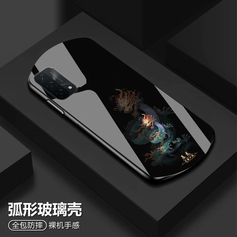 OPPO A93国风十二生肖手机壳弧形玻璃高颜值防摔保护套